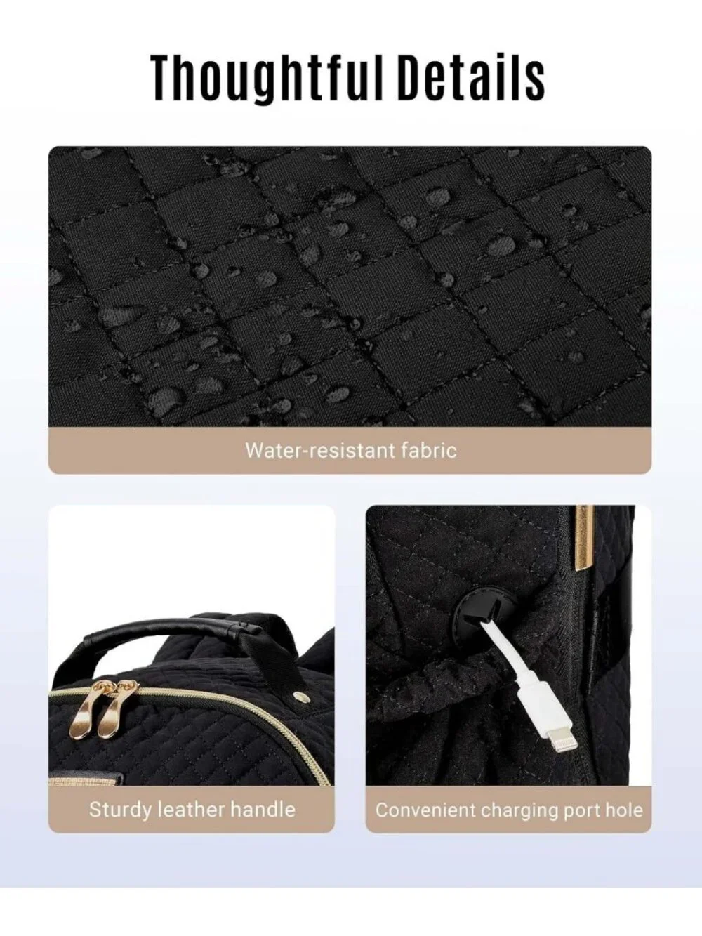 Stylish Women's Laptop Backpack for Work & Travel - Fits 15.6